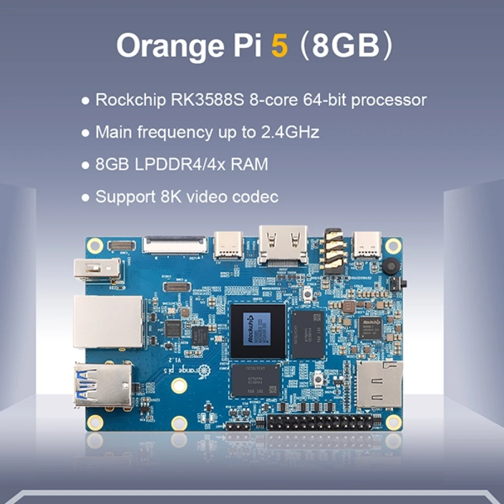 Набор Orange Pi 5 Rockchip RK3358S 8 core 8GB RAM + USB-C 5V4A - фото5