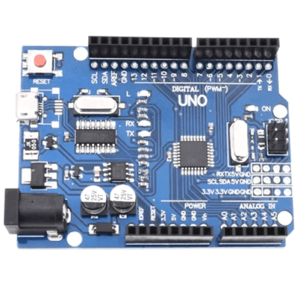 Контроллер Arduino UNO R3 CH340G ATmega328P (Micro USB) - фото2