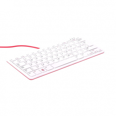 Официальная клавиатура Raspberry Pi красно-белая (руссифицированная)- фото