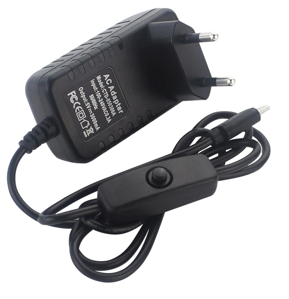 Сетевой адаптер питания CTD-050300A USB TYPE-C 5V 3A 15W- фото