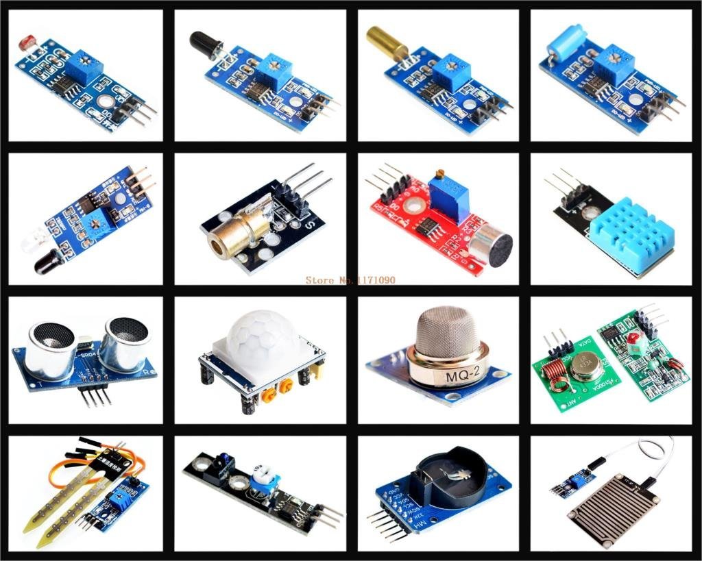 Набор из 16 датчиков для Arduino, Raspberry Pi - фото