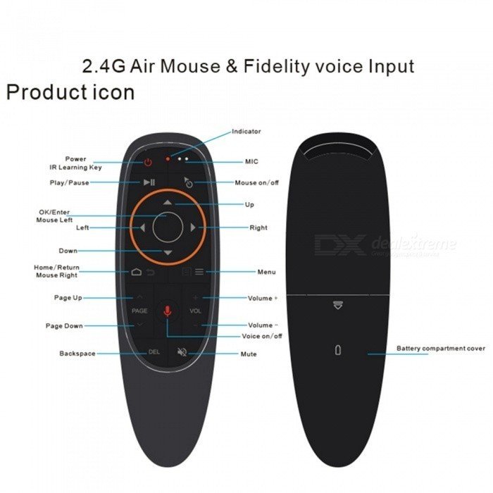 Аэро мышь Air Mouse G10 + 2 аккумулятора AAA Fujitsu Eneloop 800mAh - фото2