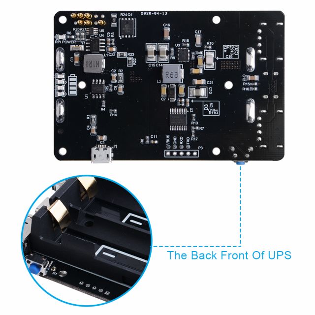 Модуль бесперебойного питания UPS Powerbank + 2 аккумулятора Samsung INR18650-35E, 3500 mAh, 8A, 3,6B - фото4
