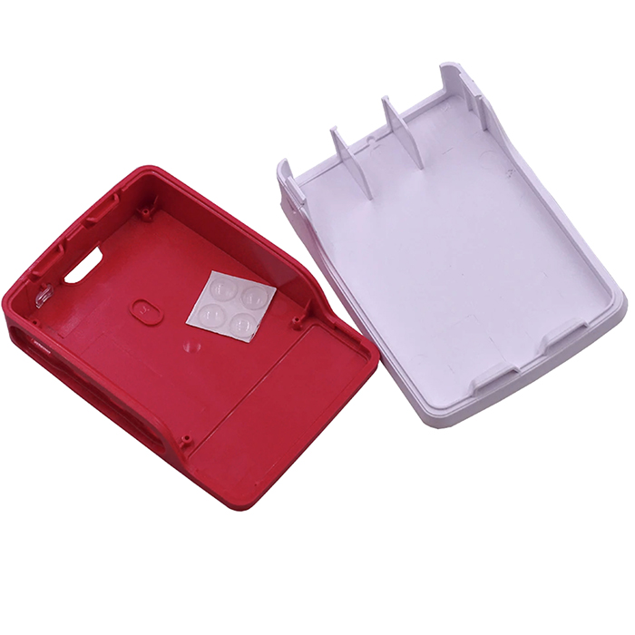 + Пластиковый корпус для Raspberry Pi 4 Model B (красно-белый) - фото3