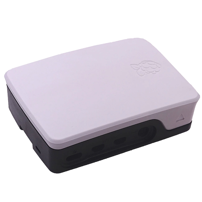 + Пластиковый корпус для Raspberry Pi 4 Model B (Бело-черный) - фото2