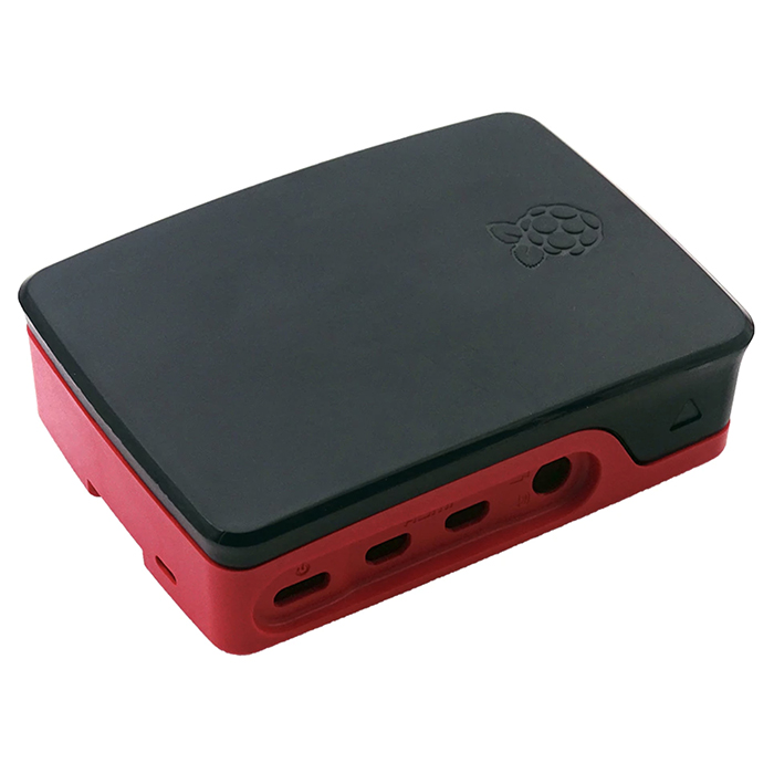 + Пластиковый корпус для Raspberry Pi 4 Model B (красно-черный) - фото