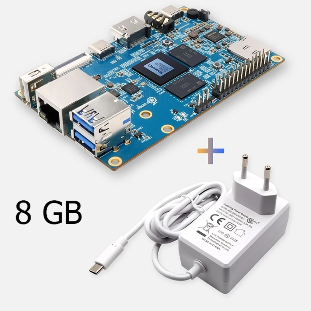 Набор Orange Pi 5 Rockchip RK3358S 8 core 8GB RAM + USB-C 5V4A - фото