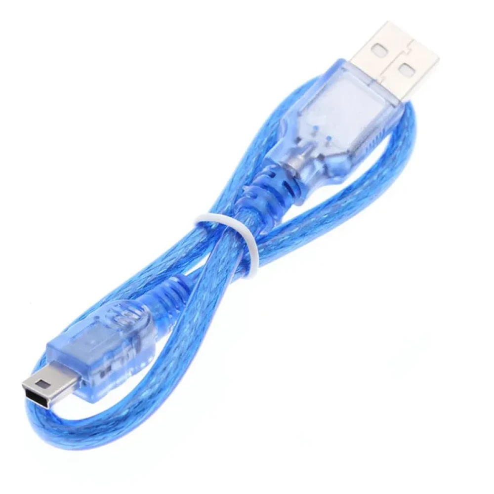 USB - mini USB кабель 30 см - фото