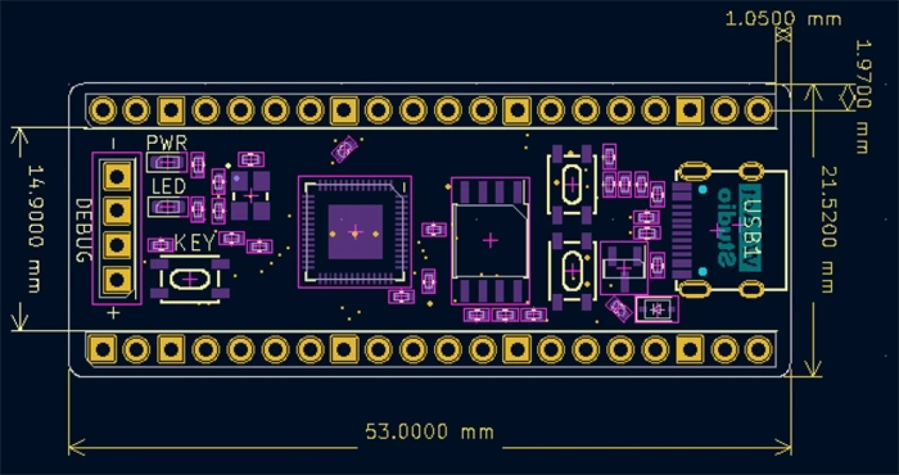 Плата Raspberry Pi Pico Board WeAct RP2040 16MB QSPI Flash memory - фото5