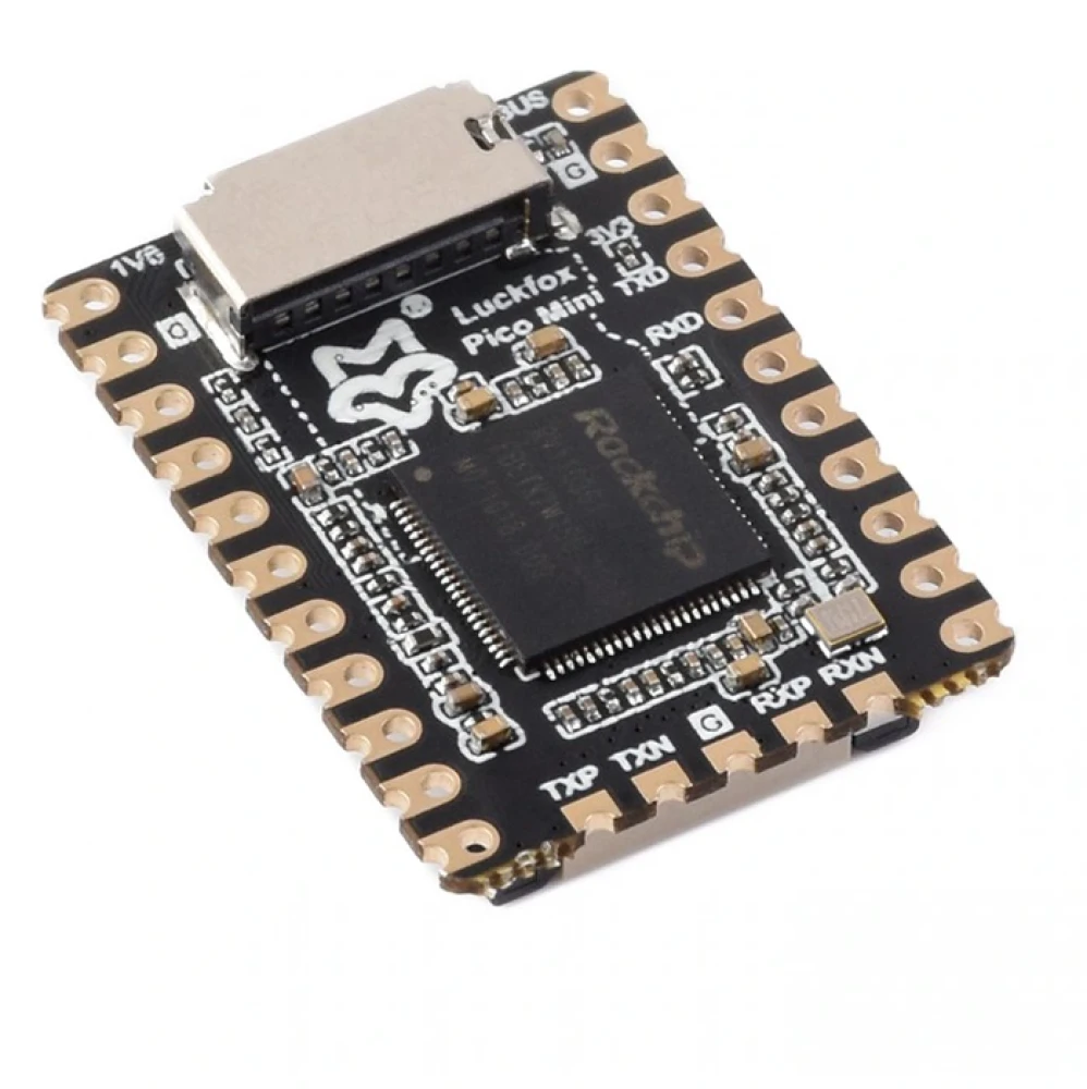 Микрокомпьютер Luckfox Pico Mini B RV1103 ARM Cortex-A7/RISC-V MCU/NPU/ISP 64MB RAM 128MB FLASH - фото2