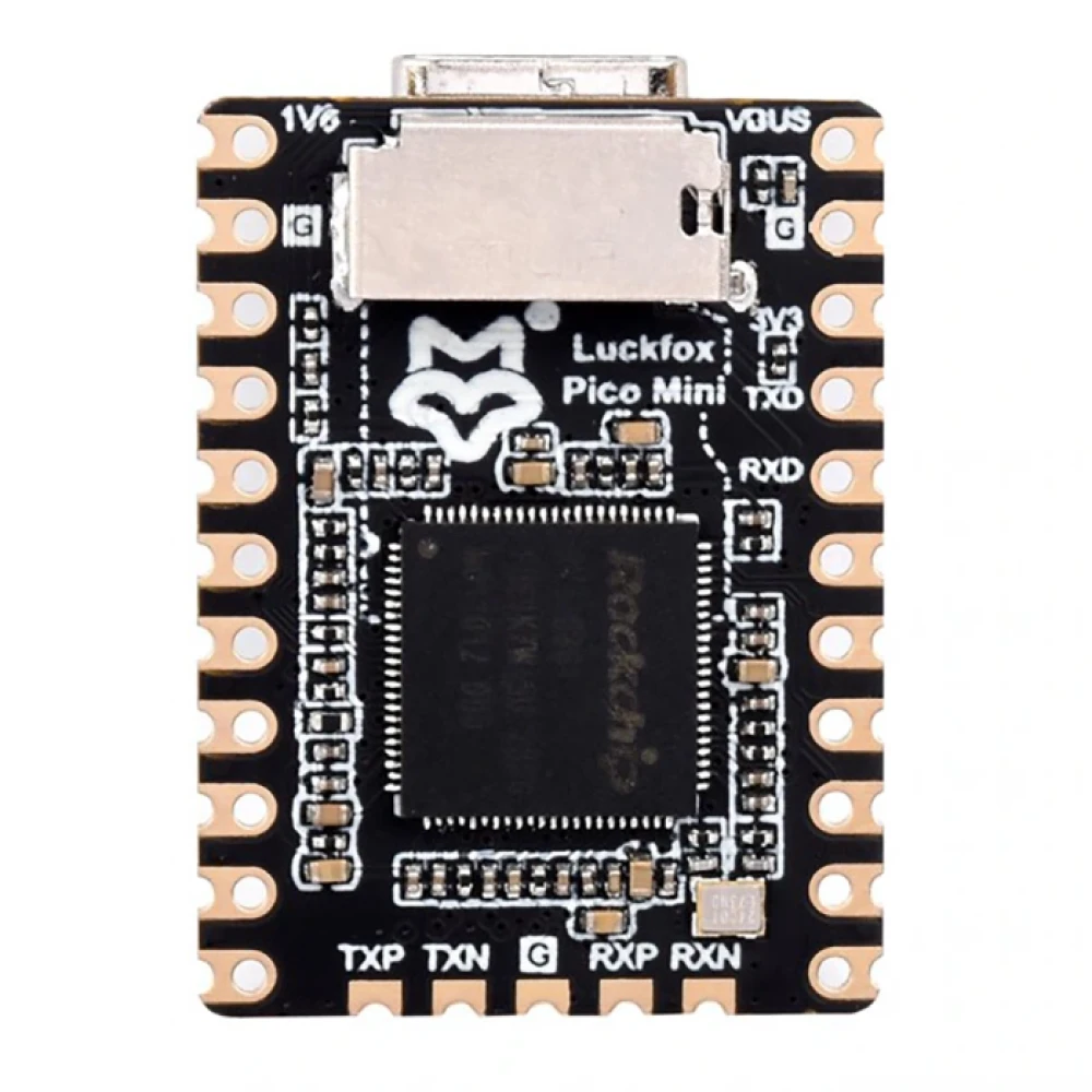 Микрокомпьютер Luckfox Pico Mini B RV1103 ARM Cortex-A7/RISC-V MCU/NPU/ISP 64MB RAM 128MB FLASH - фото3