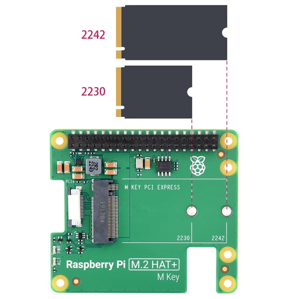 Модуль Raspberry Pi M.2 HAT+ - фото6