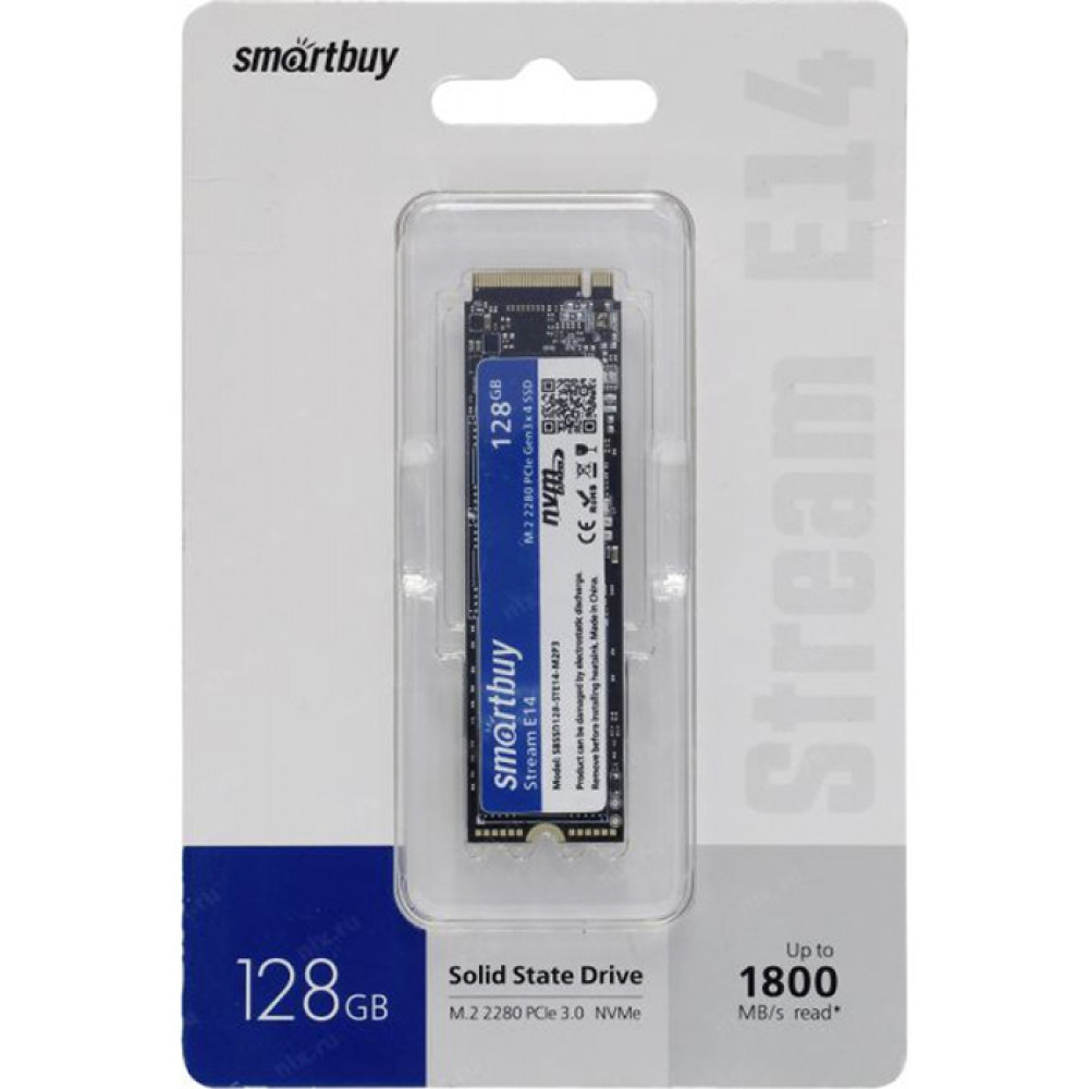 SSD M.2 2280 Smartbuy Stream E14 128GB TLC NVMe PCIe3 - фото2