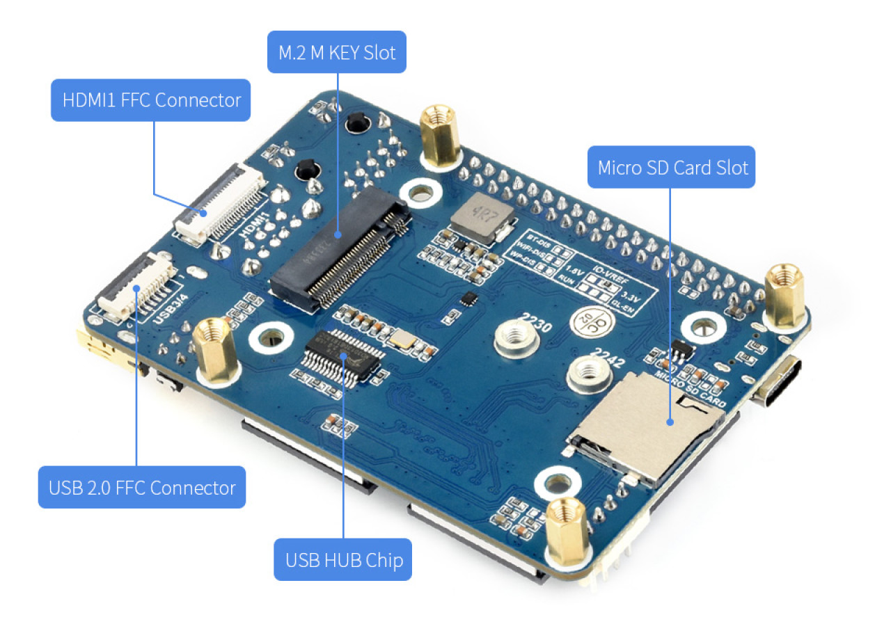 Raspberry Pi Compute Module 4 CM4-IO-BASE-A - фото6