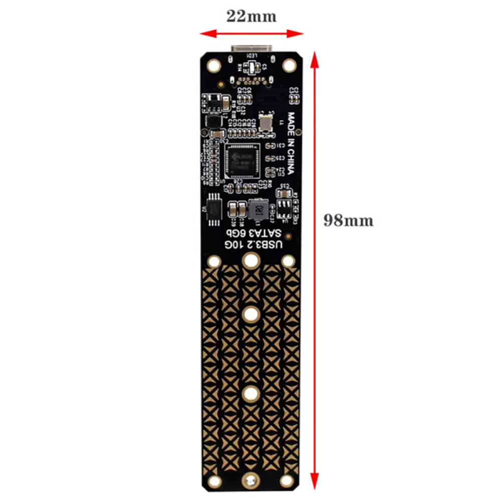 Адаптер SSD M.2 - USB-C (M/B+Mkey M.2 To USB 3.2 2230/2242/2260/2280) - фото9