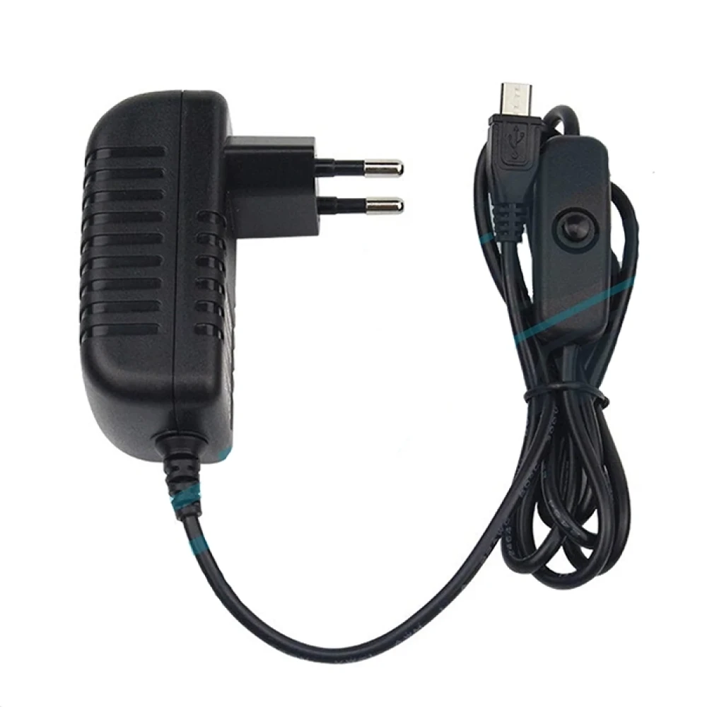 Сетевой адаптер питания psu-0525 MicroUSB 5V 2.5A 12.5W с кнопкой
