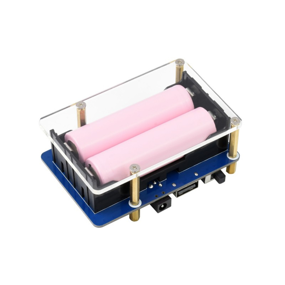 Источник бесперебойного питания UPS HAT (B) для Raspberry Pi 5В 5А, разъем Pogo Pins - фото2