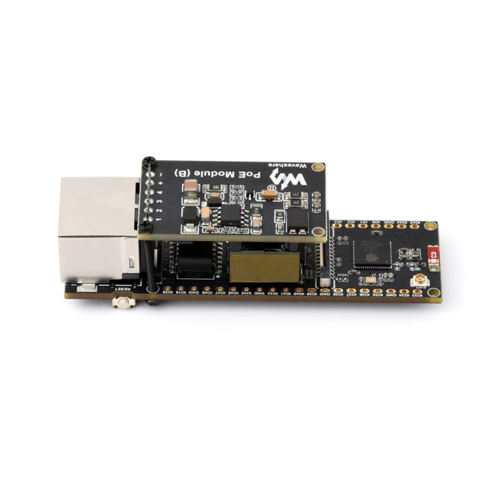 Микрокомпьютер ESP32-S3-ETH+POE Module (B), 240MHz, 512KB SRAM, 16MB Flash, Wi-Fi, Bluetooth 5 - фото2