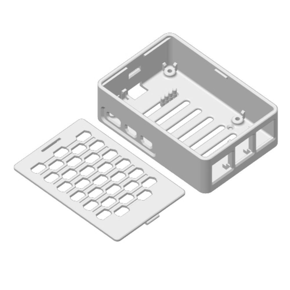 Пластиковый корпус для Raspberry Pi 5 Model (Список цветов в описании) - фото