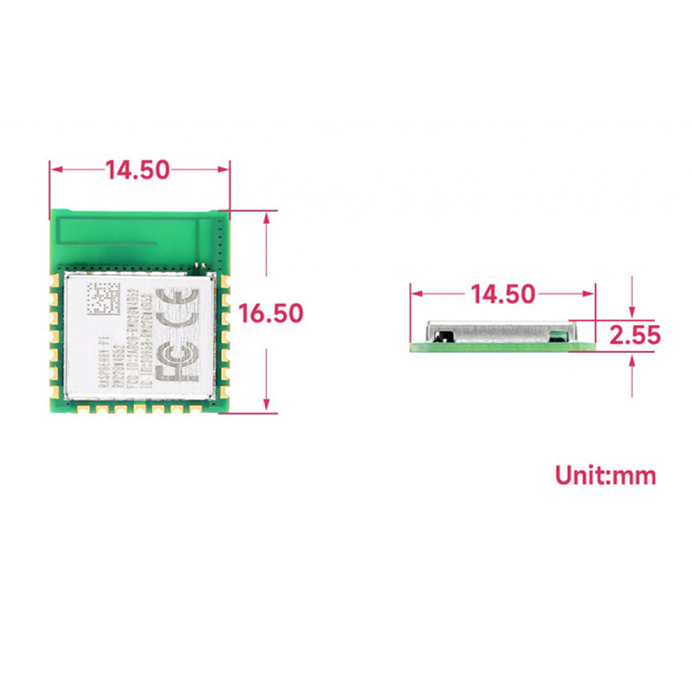 Модуль Raspberry Pi Radio Module 2 (WiFi 4 2.4GHz, Bluetooth 5.2) - фото4