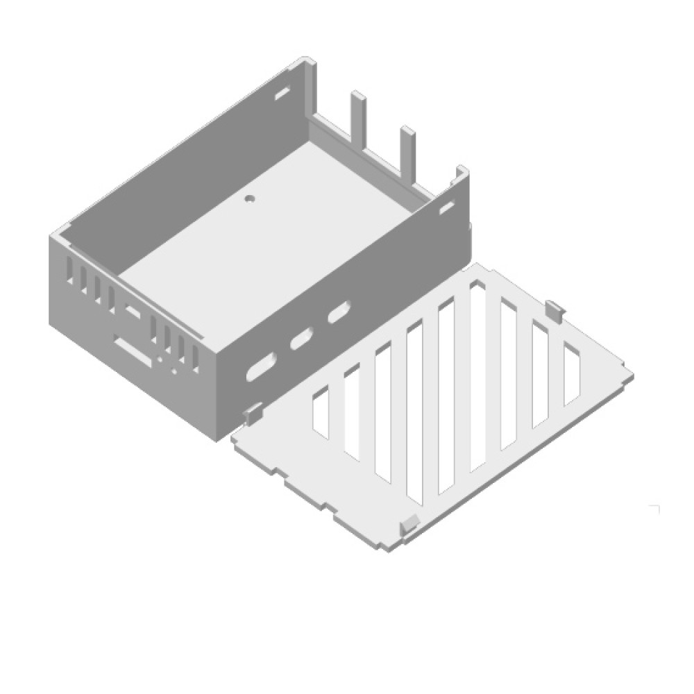 Пластиковый корпус X1002 для Raspberry Pi 5 Model (Список цветов в описании) - фото