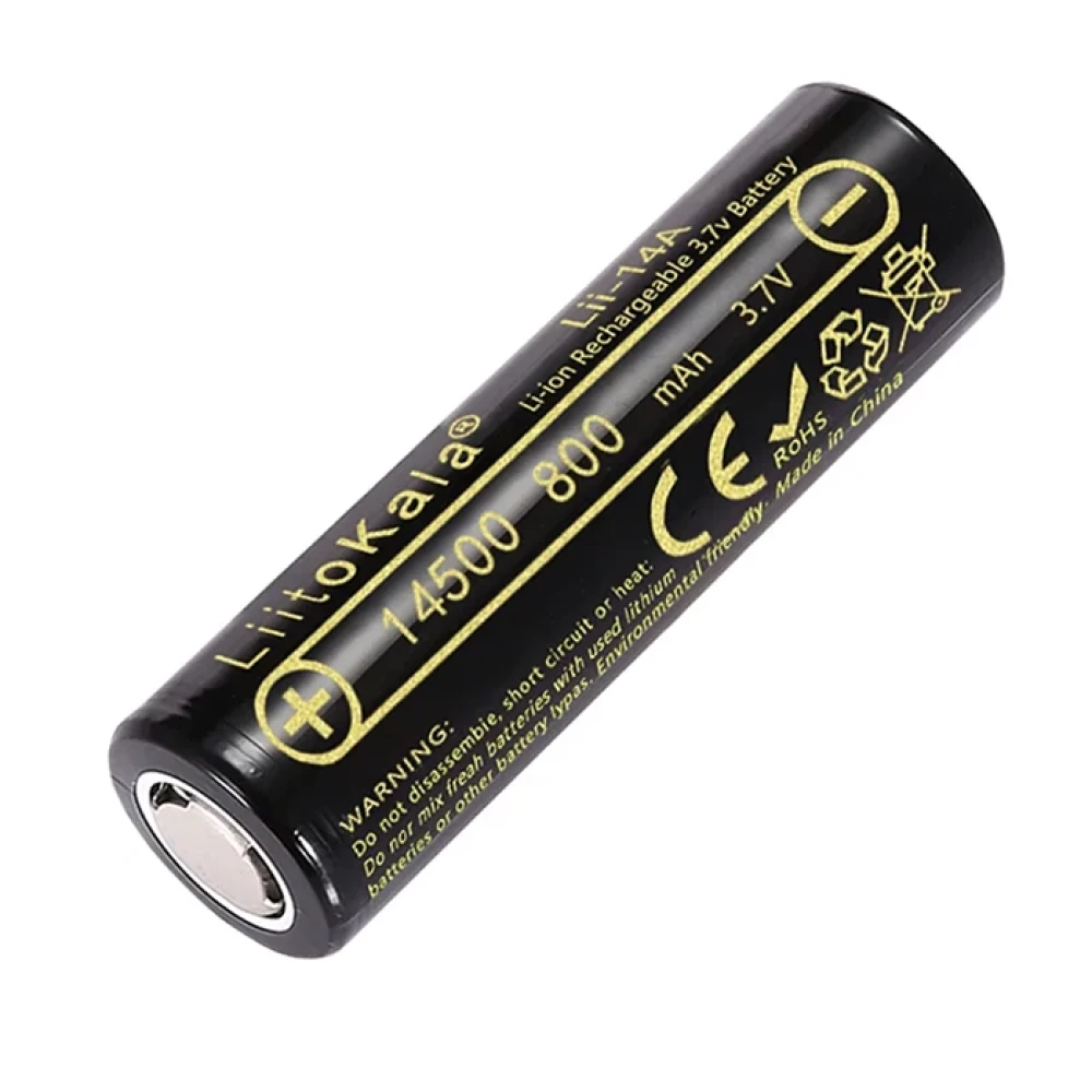 LiitoKala 14500 Li-ion battery 800 мАч - фото