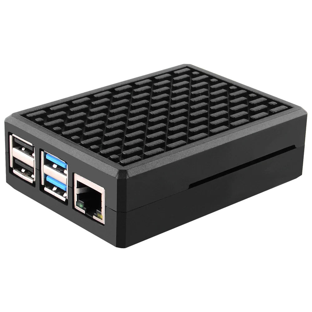 Алюминиевый корпус-радиатор для Raspberry pi 4 p4-srz008v (черный, без куллеров) - фото7