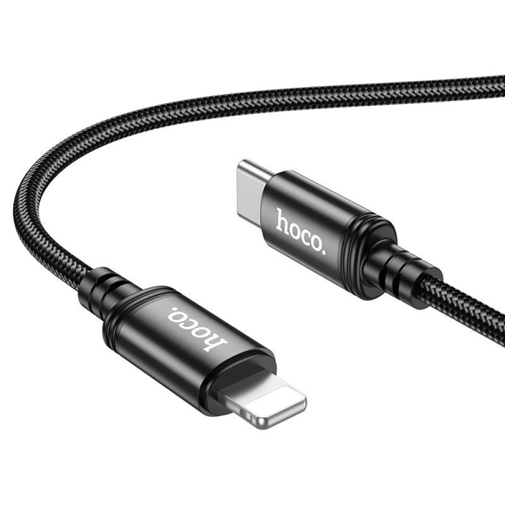 Дата-кабель Hoco X89 Type-C to Lightning (PD20W, нейлон, 1 м, черный.) - фото3