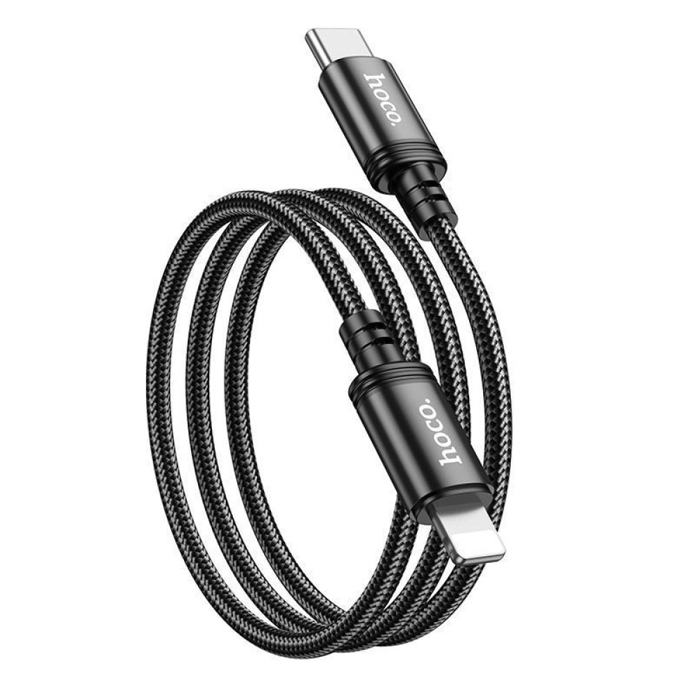 Дата-кабель Hoco X89 Type-C to Lightning (PD20W, нейлон, 1 м, черный.) - фото