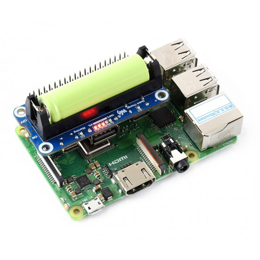 Модуль питания Li-ion Battery HAT +  LiitoKala 14500 Li-ion battery 800 мАч - фото5