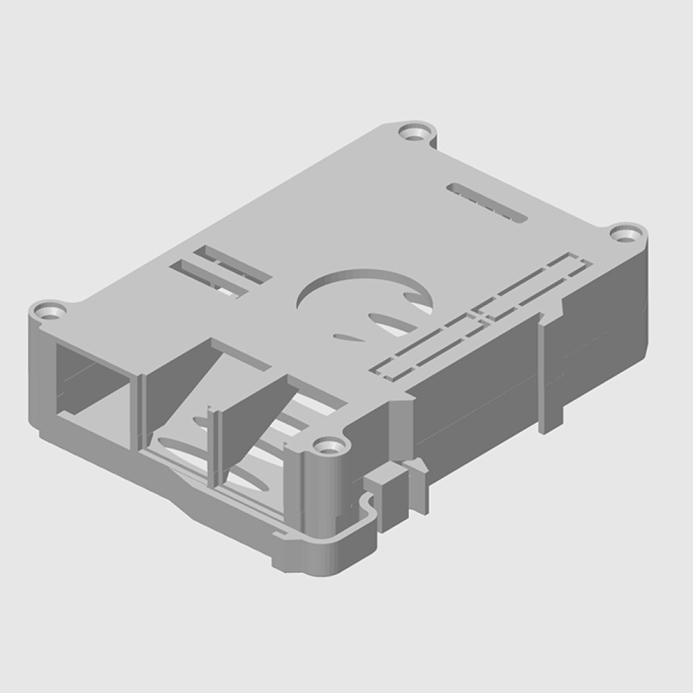 Пластиковый корпус на Din руйку (Din rail) для Raspberry Pi 5 Model  - фото