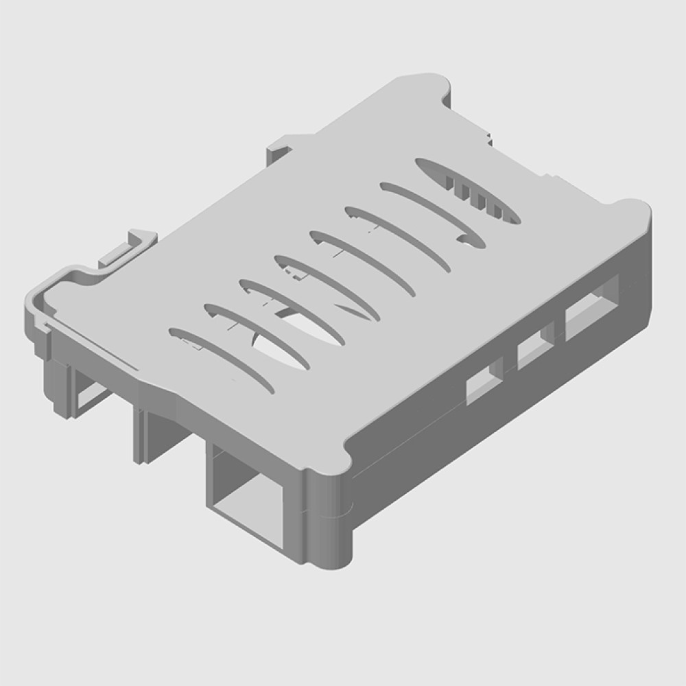 Пластиковый корпус на Din руйку (Din rail) для Raspberry Pi 5 Model  - фото2