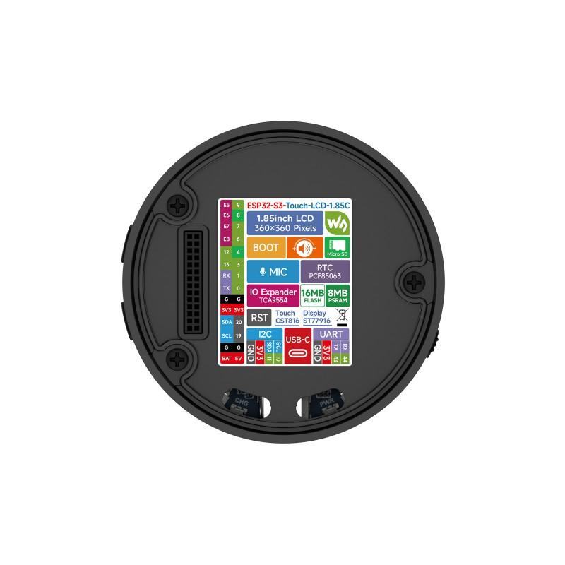 Микрокомпьютер ESP32-S3 240MHz, 1.85inch, 512KB SRAM, 16MB Flash, WiFi 6 & Bluetooth 5 - фото3