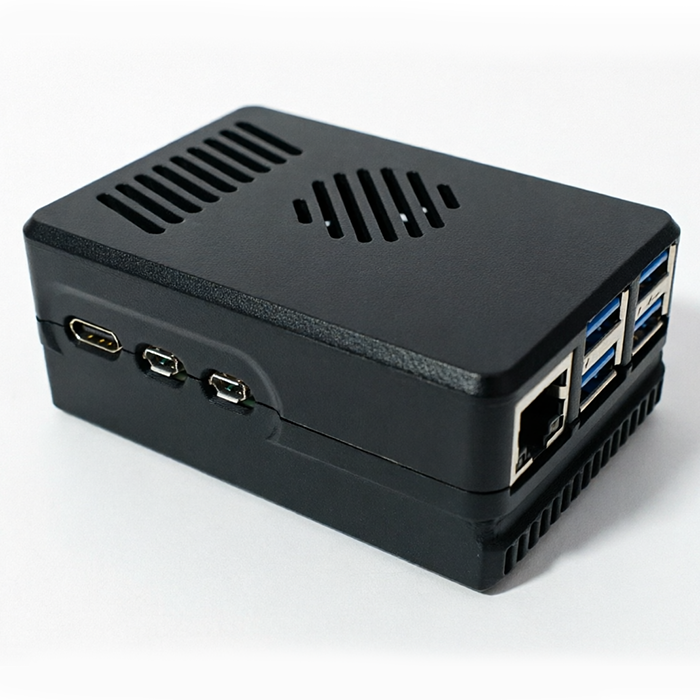 Пластиковый корпус X1002 для Raspberry Pi 5 Model (черный, 3D печать) - фото