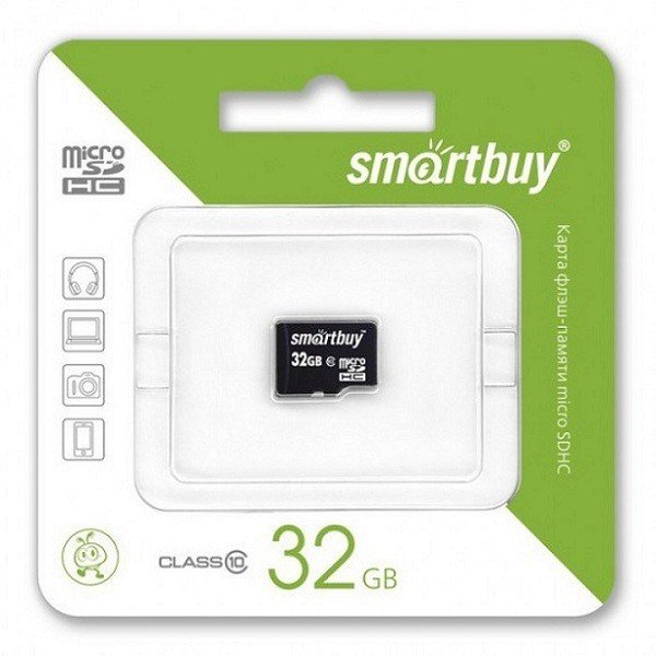 Карта памяти micro SDHC Smart Buy 32GB Сlass 10 (без адаптера SD) - фото