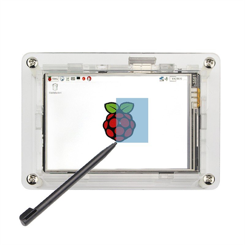 Акриловый корпус для Raspberry Pi 3 model B под сенсорный монитор 3.5