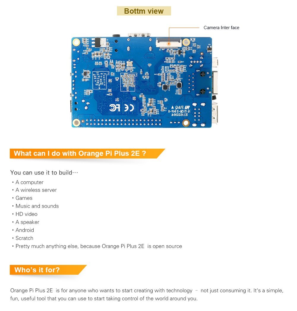 Orange Pi Plus 2E H3 Quad Core 1.6GHZ 2GB RAM - фото5