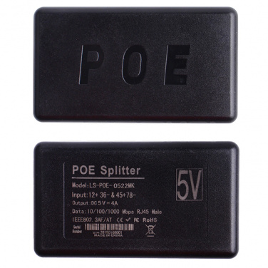 Активный POE Splitter 44-57V - 5v 4A USB-C 10\100\1000M (LS-POE-0522MK)- фото2