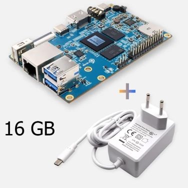 Набор Orange Pi 5 Rockchip RK3358S 8 core 16GB RAM + USB-C 5V4A- фото