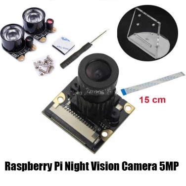 Камера 5 Мп OV5647 для Raspberry Pi (Ночная съемка, угол обзора 75.7°)- фото