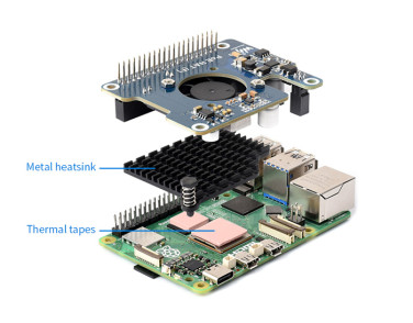 Модуль Power Over Ethernet HAT (F) для Raspberry Pi 5 (802.3af/at)- фото6
