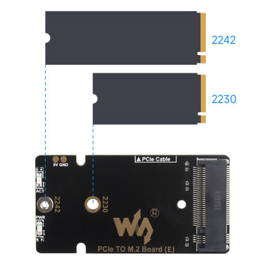 Модуль для Raspberry Pi 5 PCIe - M.2 SSD адаптер с кулером, NVMe (2230/2242/2260/2280)- фото9