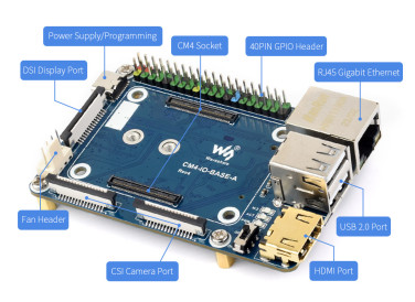 Raspberry Pi Compute Module 4 CM4-IO-BASE-A- фото5