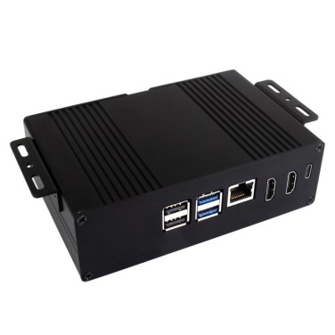 Пластиковый корпус оригинальный для Raspberry Pi 5 Model B с куллером (красно белый)- фото3