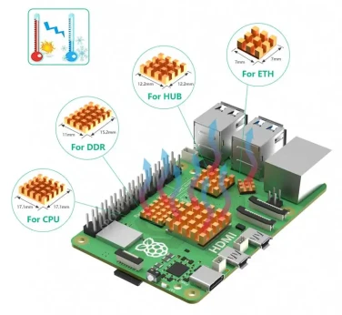 Металлический корпус с куллером для Raspberry Pi 5 Model B (серый)- фото2