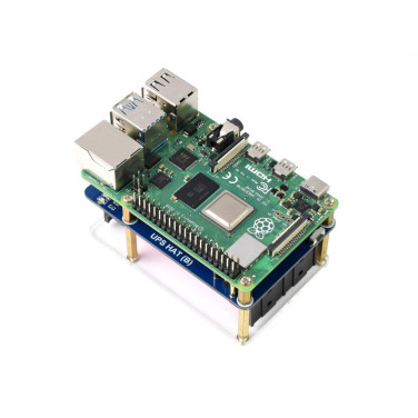 Источник бесперебойного питания UPS HAT (B) для Raspberry Pi 5В 5А, разъем Pogo Pins- фото5