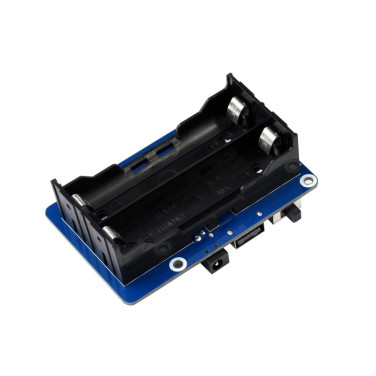 Источник бесперебойного питания UPS HAT (B) для Raspberry Pi 5В 5А, разъем Pogo Pins- фото