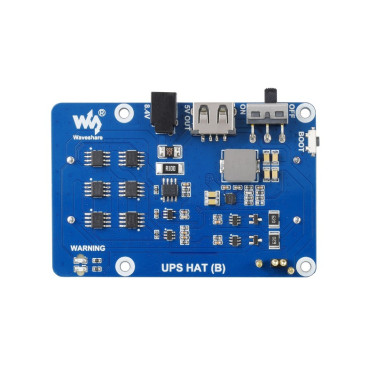 Источник бесперебойного питания UPS HAT (B) для Raspberry Pi 5В 5А, разъем Pogo Pins- фото3