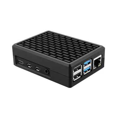 Алюминиевый корпус-радиатор для Raspberry pi 4 p4-srz008v (черный, без куллеров)- фото4