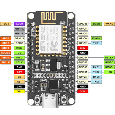 Микрокомпьютер ESP8266 NodeMCU CP2102 ESP-12 WiFi Development Board- фото3